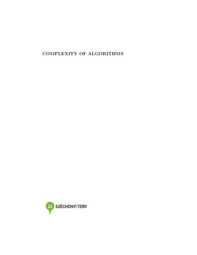 خرید و دانلود نسخه کامل کتاب Complexity of algorithms فایل مجازی و دانلودی