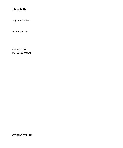 خرید و دانلود نسخه کامل کتاب Oracle8i. SQL Reference. Release 8.1.5 فایل مجازی و دانلودی