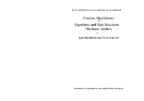خرید و دانلود نسخه کامل کتاب Concise Algorithmics: The Basic Toolbox