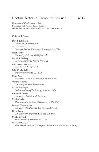 خرید و دانلود نسخه کامل کتاب Algorithms and Data Structures: 10th International Workshop  WADS 2007  Halifax  Canada  Au