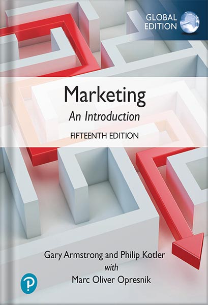 خرید و دانلود نسخه کامل کتاب Marketing: An Introduction  Global Edition 15th Edition by Gary Armstrong فایل مجازی و دانل