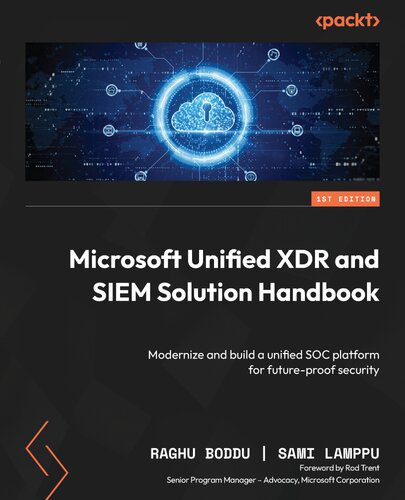 خرید و دانلود نسخه کامل کتاب Microsoft Unified XDR and SIEM Solution Handbook فایل مجازی و دانلودی