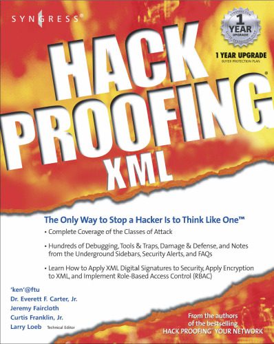 خرید و دانلود نسخه کامل کتاب Hack Proofing XML with CDROM