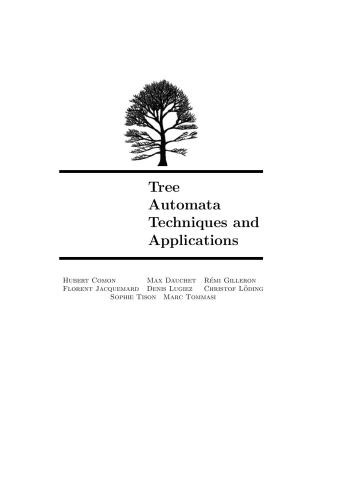 خرید و دانلود نسخه کامل کتاب etc. Tree Automata Techniques and Applications