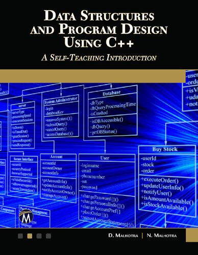 خرید و دانلود نسخه کامل کتاب Data Structures and Program Design Using C++: A Self-Teaching Introduction