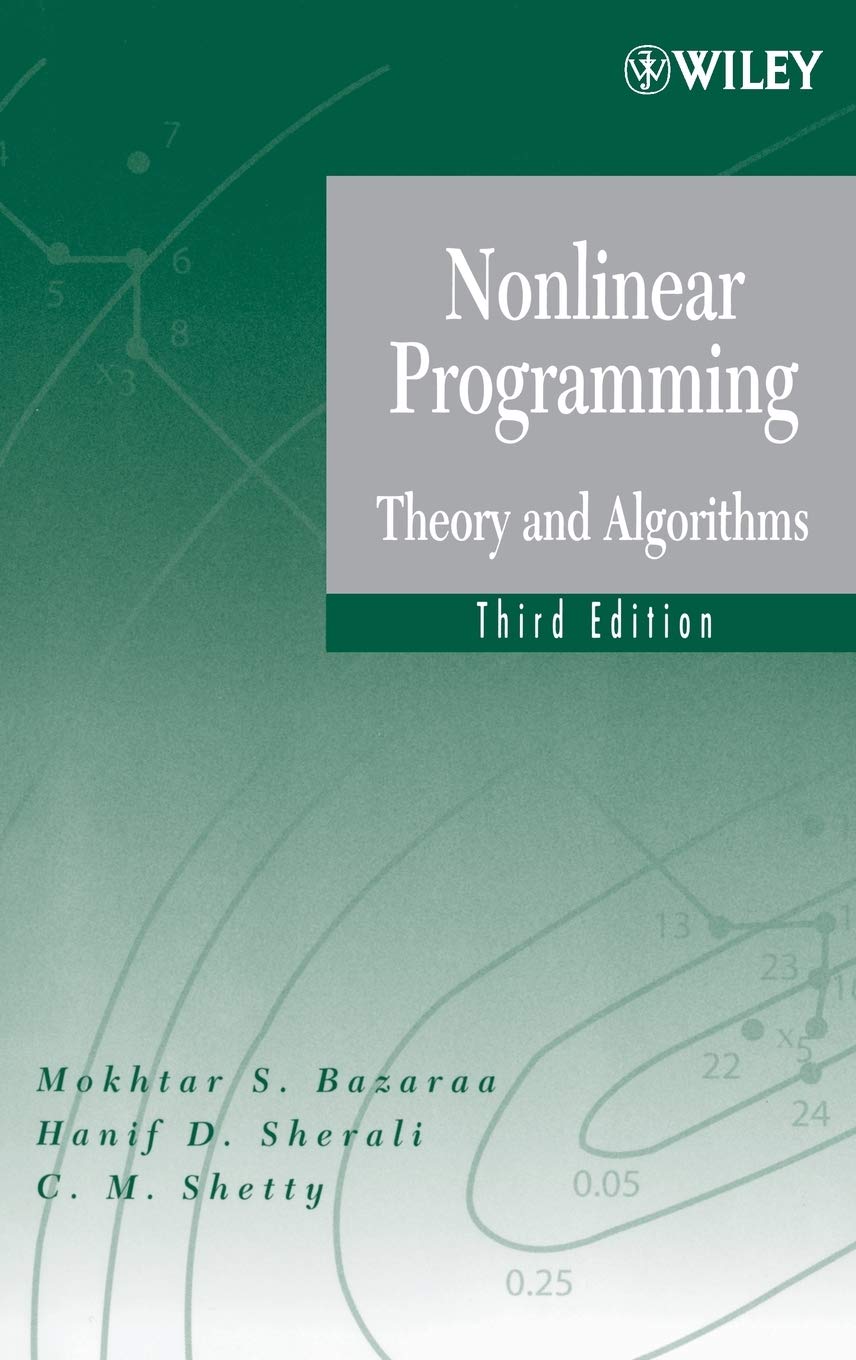خرید و دانلود نسخه کامل کتاب Nonlinear Programming: Theory and Algorithms 3rd Edition فایل مجازی و دانلودی