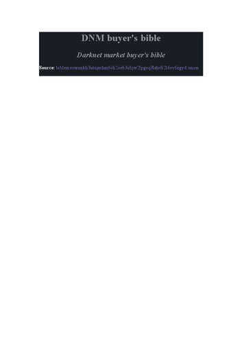 خرید و دانلود نسخه کامل کتاب Darknet Market Buyer s Bible فایل مجازی و دانلودی