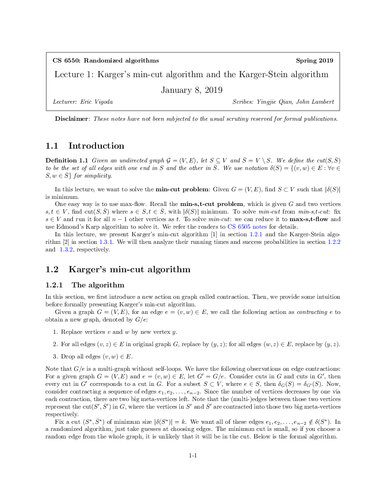 خرید و دانلود نسخه کامل کتاب Lecture Notes for CS 6550: Advanced Graduate Algorithms (Randomized and Approximation Algor