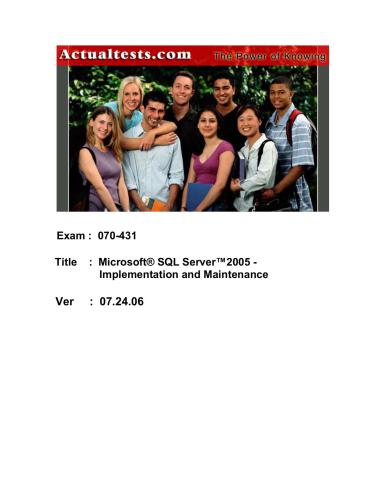 خرید و دانلود نسخه کامل کتاب MCTS Self-Paced Training Kit  Exam 70-431 فایل مجازی و دانلودی
