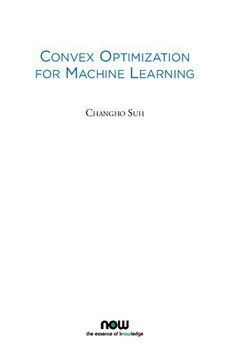 خرید و دانلود نسخه کامل کتاب Convex Optimization for Machine Learning فایل مجازی و دانلودی