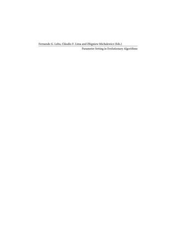 خرید و دانلود نسخه کامل کتاب Parameter Setting in Evolutionary Algorithms
