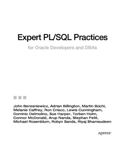 خرید و دانلود نسخه کامل کتاب Expert PL/SQL Practices: for Oracle Developers and DBAs فایل مجازی و دانلودی