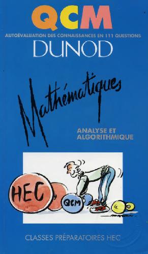 خرید و دانلود نسخه کامل کتاب QCM HEC Mathematiques Analyse et Algorithmique