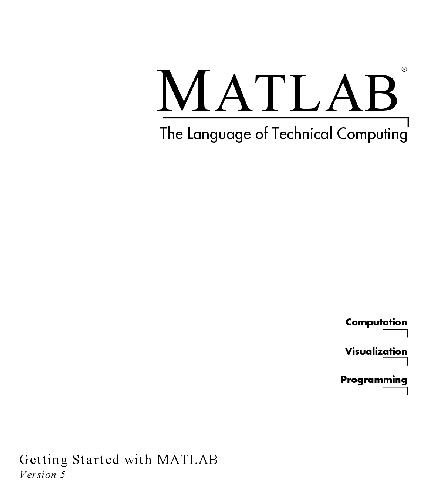 خرید و دانلود نسخه کامل کتاب matlab – the language of technical computing فایل مجازی و دانلودی