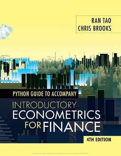 خرید و دانلود نسخه کامل کتاب Python Guide to Accompany Introductory Econometrics for Finance فایل مجازی و دانلودی