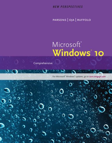 خرید و دانلود نسخه کامل کتاب New Perspectives Microsoft Windows 10: Comprehensive فایل مجازی و دانلودی