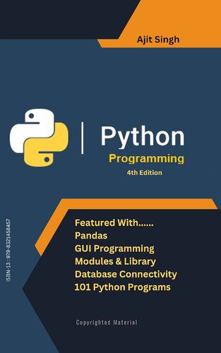 خرید و دانلود نسخه کامل کتاب Python Programming: 4th Edition فایل مجازی و دانلودی