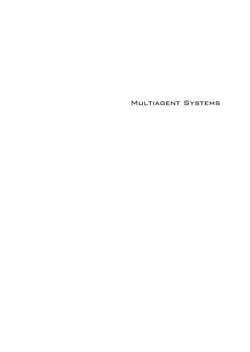 خرید و دانلود نسخه کامل کتاب Multiagent Systems فایل مجازی و دانلودی