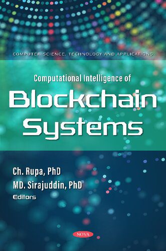 خرید و دانلود نسخه کامل کتاب Computational Intelligence of Blockchain Systems فایل مجازی و دانلودی