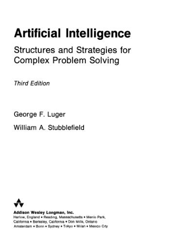 خرید و دانلود نسخه کامل کتاب Artificial Intelligence: Structures And Strategies For Complex Problem Solving فایل مجازی و