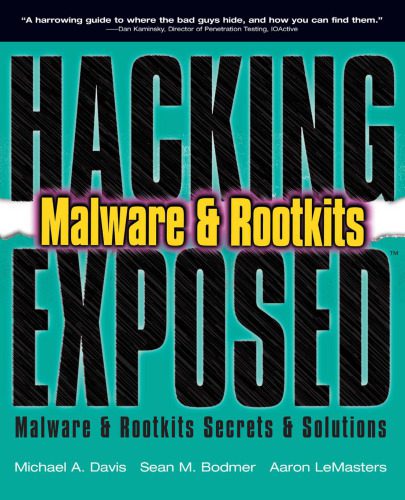 خرید و دانلود نسخه کامل کتاب Hacking exposed malware & rootkits: malware & rootkits security secrets & solutions فایل مج