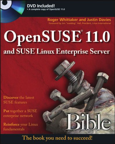خرید و دانلود نسخه کامل کتاب OpenSUSE 11.0 and SUSE Linux Enterprise Server Bible فایل مجازی و دانلودی