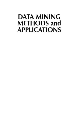 خرید و دانلود نسخه کامل کتاب Data Mining Methods and Applications فایل مجازی و دانلودی