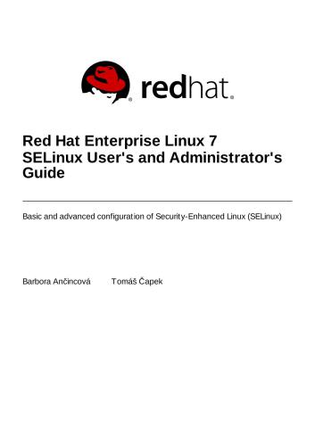 خرید و دانلود نسخه کامل کتاب Red Hat Enterprise Linux 7 SELinux User s and Administrator s Guide فایل مجازی و دانلودی