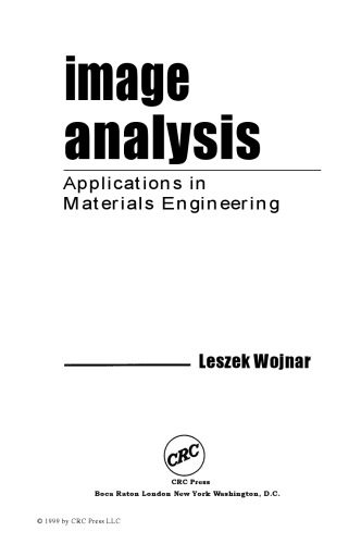 خرید و دانلود نسخه کامل کتاب Image Analysis: Applications in Materials Engineering فایل مجازی و دانلودی