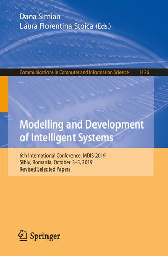 خرید و دانلود نسخه کامل کتاب Modelling and Development of Intelligent Systems: 6th International Conference  MDIS 2019