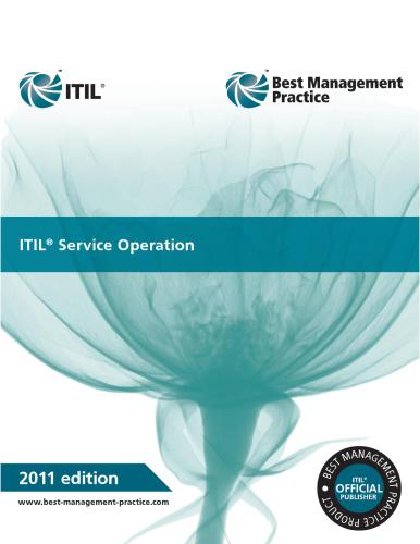 خرید و دانلود نسخه کامل کتاب ITIL Service Operation 2011 Edition فایل مجازی و دانلودی