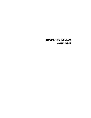 خرید و دانلود نسخه کامل کتاب Operating System Principles فایل مجازی و دانلودی