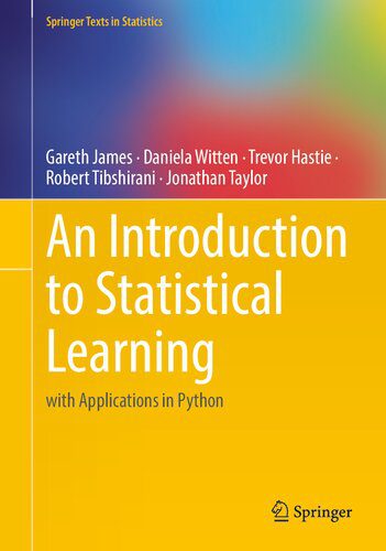 خرید و دانلود نسخه کامل کتاب An Introduction to Statistical Learning: with Applications in Python (Springer Texts in Sta