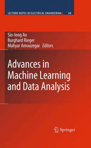 خرید و دانلود نسخه کامل کتاب Avances in Machine Learning and Data Analysis فایل مجازی و دانلودی