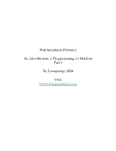 خرید و دانلود نسخه کامل کتاب An Introduction to Programming for Hackers فایل مجازی و دانلودی