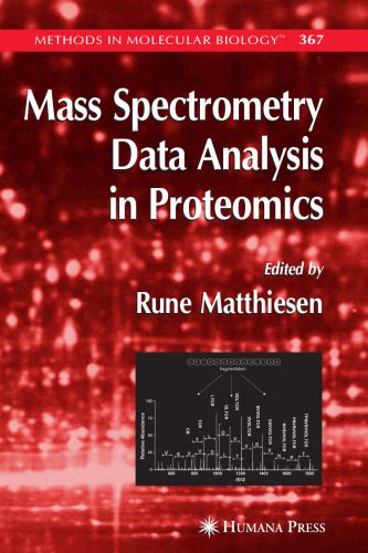 خرید و دانلود نسخه کامل کتاب Mass Spectrometry Data Analysis in Proteomics فایل مجازی و دانلودی