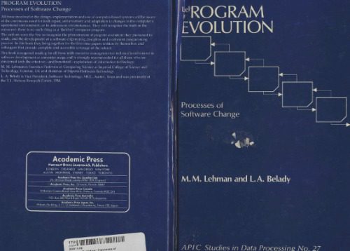 خرید و دانلود نسخه کامل کتاب Program Evolution: Processes of Software Change فایل مجازی و دانلودی