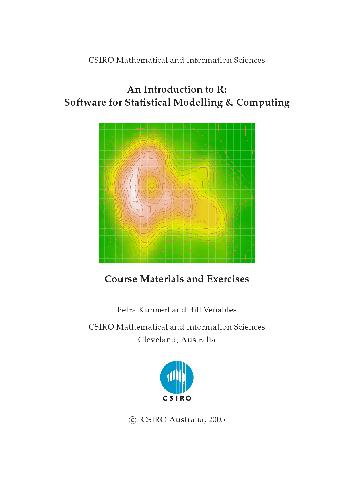 خرید و دانلود نسخه کامل کتاب An Introduction to R Software for Statistical Modelling & Computing فایل مجازی و دانلودی
