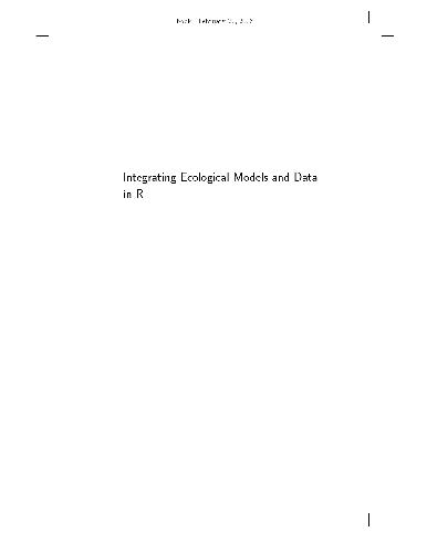 خرید و دانلود نسخه کامل کتاب Integrating Ecological Models and Data in R فایل مجازی و دانلودی
