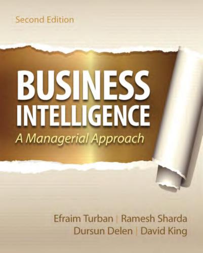 خرید و دانلود نسخه کامل کتاب Business Intelligence – A Managerial Approach فایل مجازی و دانلودی