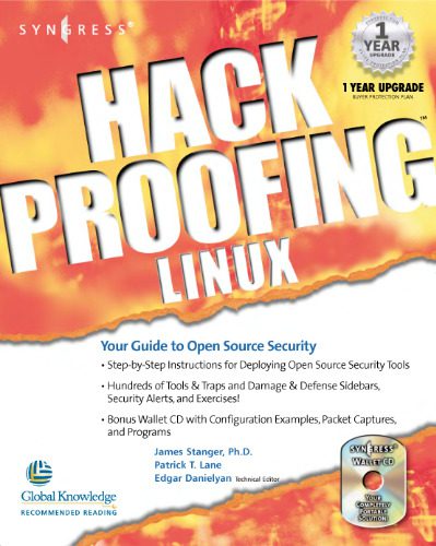 خرید و دانلود نسخه کامل کتاب Hack Proofing Linux : A Guide to Open Source Security فایل مجازی و دانلودی