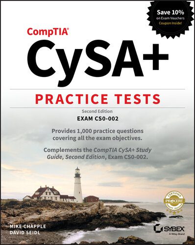 خرید و دانلود نسخه کامل کتاب CompTIA CySA+ Practice Tests: Exam CS0-002 فایل مجازی و دانلودی