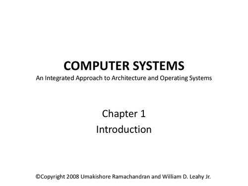 خرید و دانلود نسخه کامل کتاب Computer Systems: An Integrated Approach to Architecture and Operating Systems: Lecture Sli