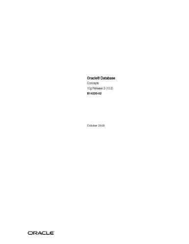 خرید و دانلود نسخه کامل کتاب Oracle Database Concepts  10g Release 2 (10.2) b14220 فایل مجازی و دانلودی