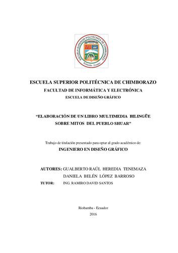 خرید و دانلود نسخه کامل کتاب Elaboración de un libro multimedia bilingüe sobre mitos del pueblo shuar (Shibaro/ Aents) ف
