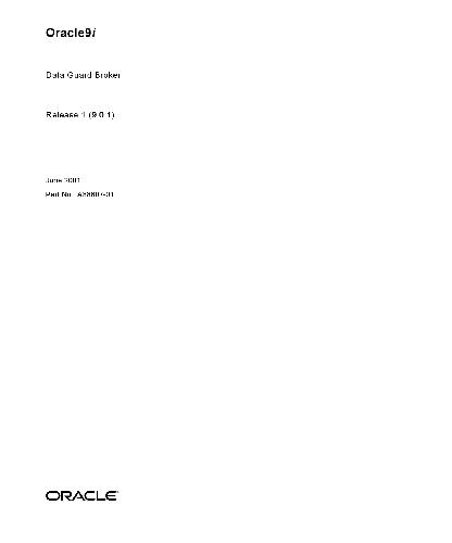 خرید و دانلود نسخه کامل کتاب Oracle 9i. Data Guard Broker فایل مجازی و دانلودی