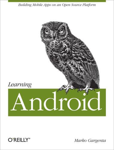 خرید و دانلود نسخه کامل کتاب Learning Android فایل مجازی و دانلودی