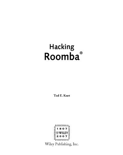 خرید و دانلود نسخه کامل کتاب Hacking Roomba: ExtremeTech فایل مجازی و دانلودی