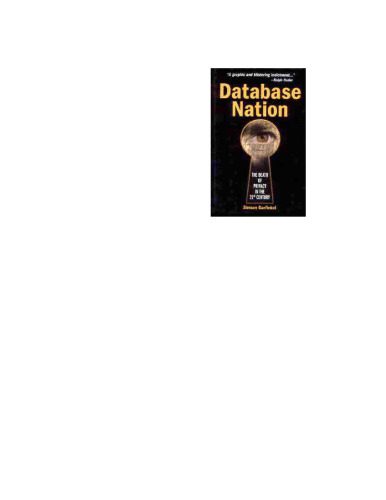خرید و دانلود نسخه کامل کتاب Database Nation: The Death of Privacy in the 21st Century فایل مجازی و دانلودی