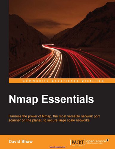 خرید و دانلود نسخه کامل کتاب Nmap Essentials: Harness the power of Nmap  the most versatile network port scanner on the